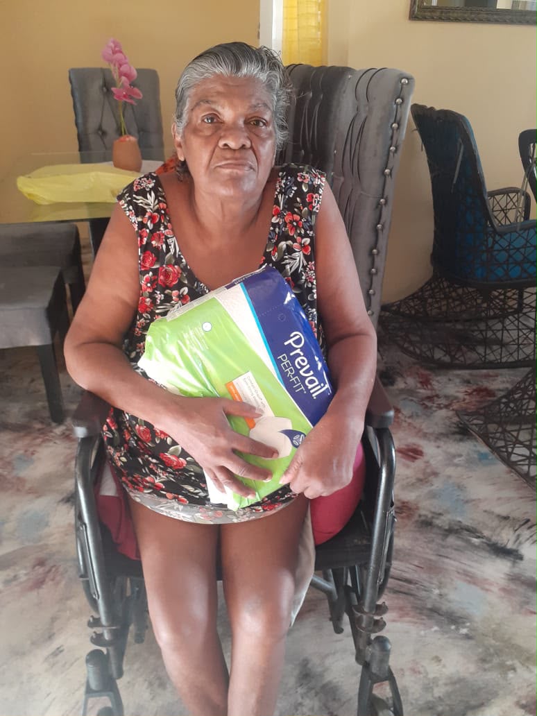 Care supplies delivered to a patient at home